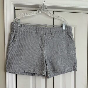 Simply Styled By Sears Women’s Stripped Linen Shorts Size 14
